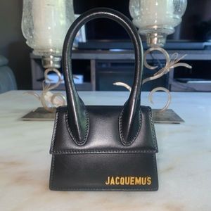 JACQUEMUS - Le Chiquito Bag (BLACK) (COMES WITH CROSSBODY STRAP)